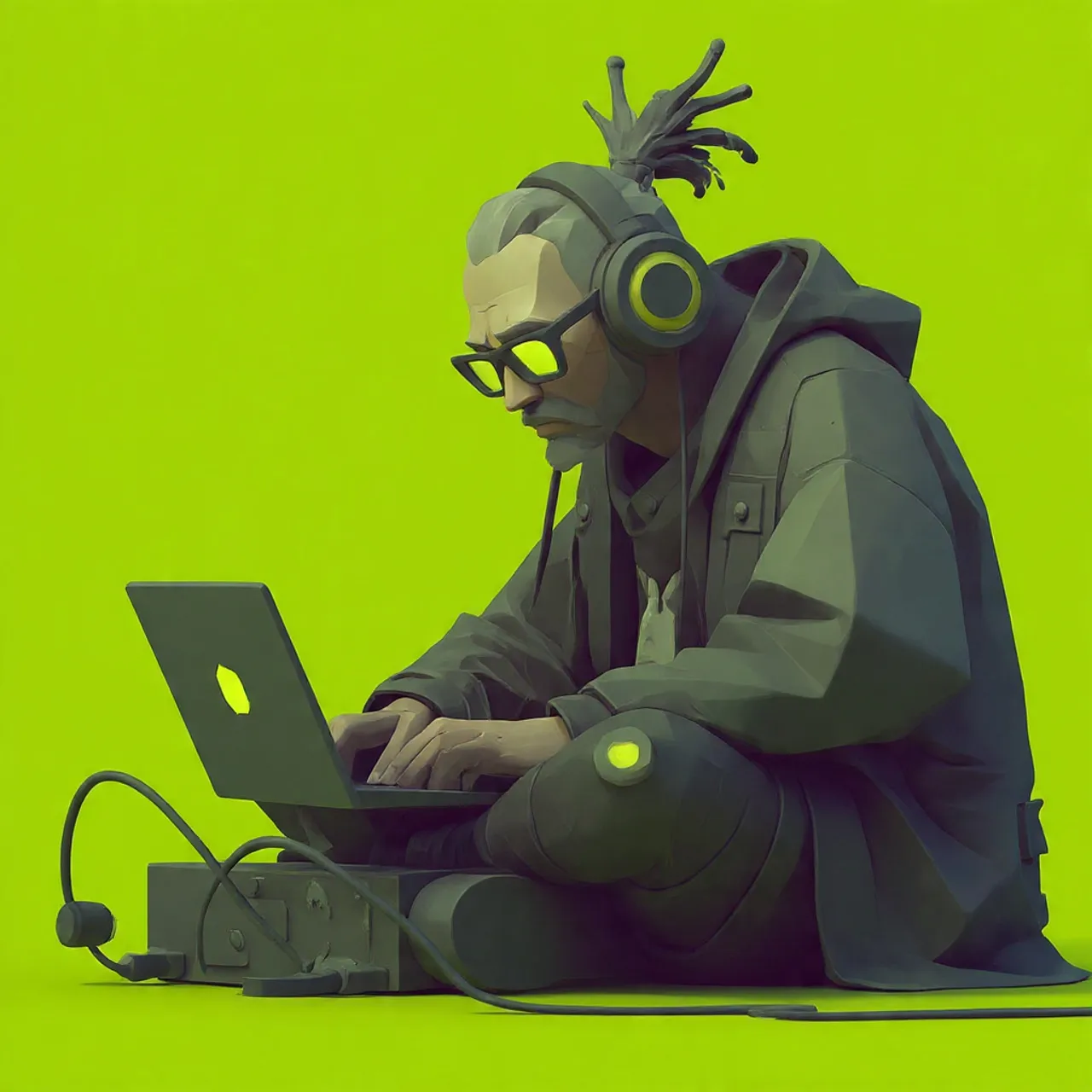 Desenvolvedor programando